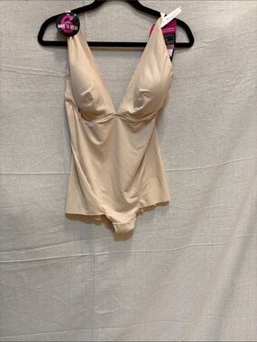 Maidenform Nude-Blend Shaping Bodysuit with V-Neck